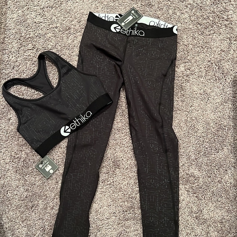 ETHIKA WOMEN'S FULL TIGHT & SPORT'S BRA SET